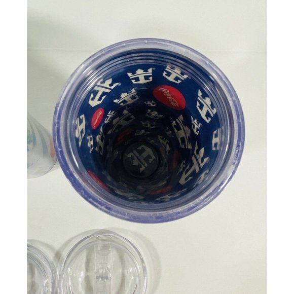 Royal Caribbean Drink Soda Package Plastic Tumblers Cups Coca Cola Set Of 3 - Picture 11 of 12